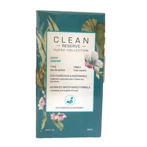CLEAN Reserve H2eau Collection Waterfall Eau De Parfum 3.4oz Limited Edition